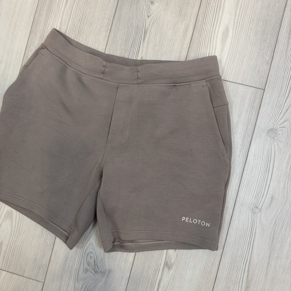 Lululemon X Peloton Shorts Mens Large Brown 7" Smooth Spacer Athleisure LM7BMSS - Picture 3 of 13